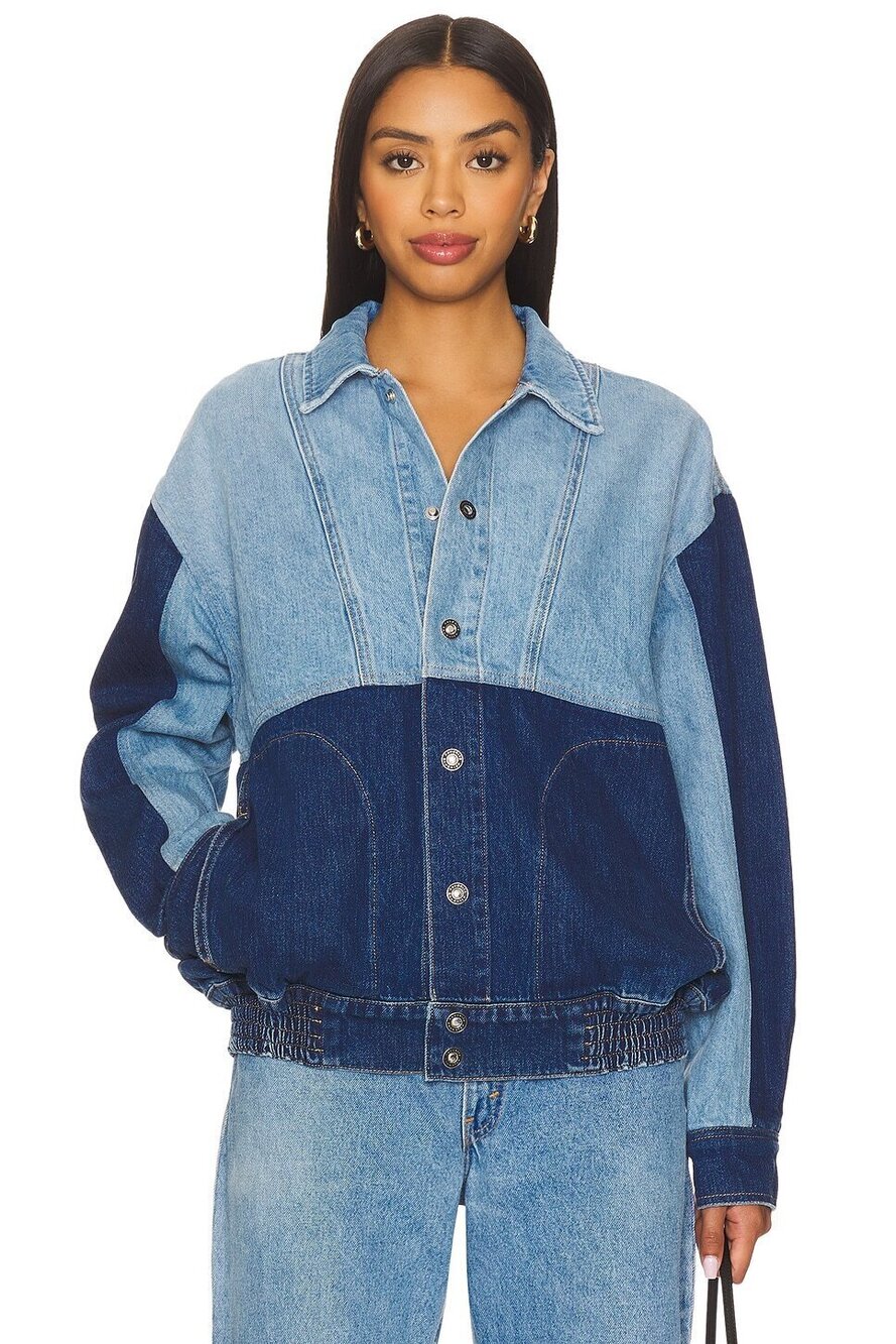 Favorite Daughter The Beacon Jacket in Lancaster blue denim Jean jacket
